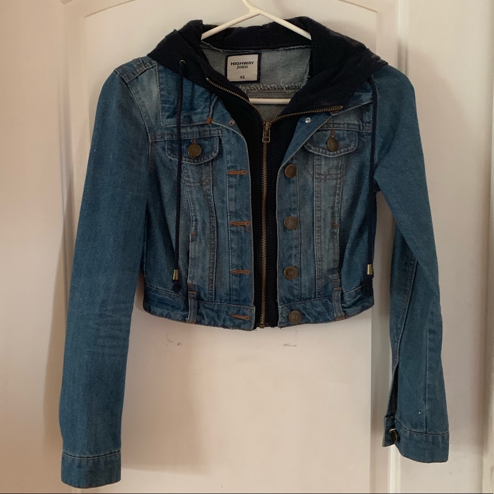 Highway Jeans Cropped Denim Jacket - XS (EUC)